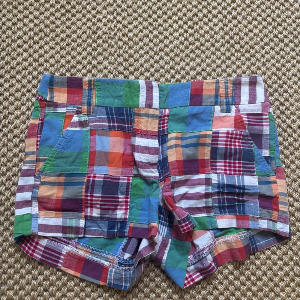 JCrew Women’s Madras City Fit Shorts Size 0